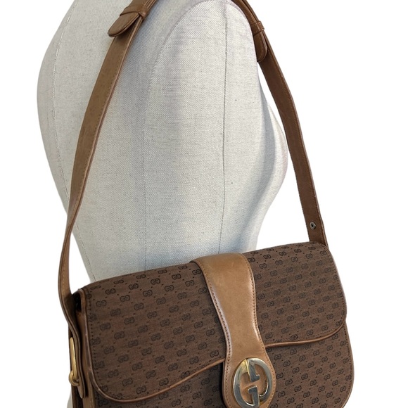 100% authentic vintage Vintage GUCCI Micro GG Supreme Shoulder Hand Bag - Picture 14 of 15